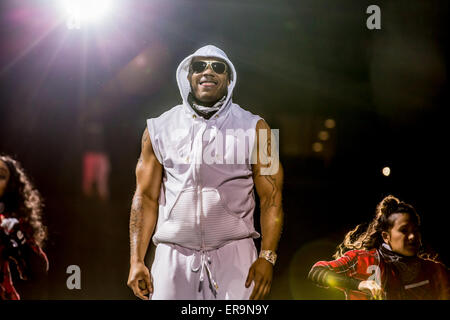 Auburn Hills, Michigan, USA. 29. Mai 2015. NELLY, die Durchführung von The Main Event Tour im Palace of Auburn Hills in Auburn Hills, Michigan auf Kredit kann 29. 2015: Marc Nader/ZUMA Draht/Alamy Live News Stockfoto