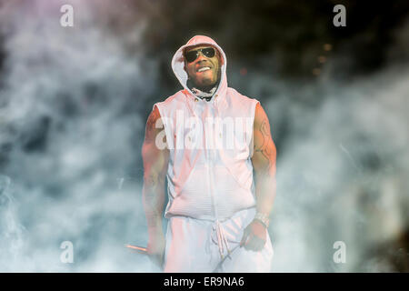 Auburn Hills, Michigan, USA. 29. Mai 2015. NELLY, die Durchführung von The Main Event Tour im Palace of Auburn Hills in Auburn Hills, Michigan auf Kredit kann 29. 2015: Marc Nader/ZUMA Draht/Alamy Live News Stockfoto