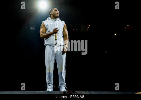 Auburn Hills, Michigan, USA. 29. Mai 2015. NELLY, die Durchführung von The Main Event Tour im Palace of Auburn Hills in Auburn Hills, Michigan auf Kredit kann 29. 2015: Marc Nader/ZUMA Draht/Alamy Live News Stockfoto