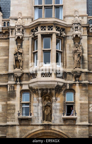 Großbritannien, England, Cambridge.  Waterhouse Gebäudes, der College des Gonville und Caius. Stockfoto