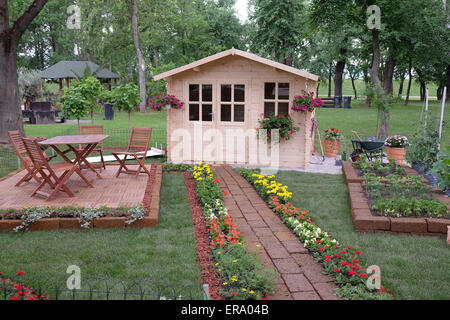 Blumen auf Floraart, 50 Internationale Gartenschau in Zagreb, Kroatien, am 27. Mai 2015 ausgesetzt. Stockfoto