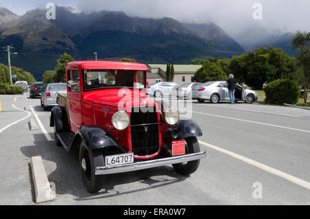 1934 Ford V8 Lkw abholen, Glenorchy, Central Otago, Südinsel, Neuseeland Stockfoto