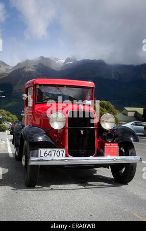 1934 Ford V8 Lkw abholen, Glenorchy, Central Otago, Südinsel, Neuseeland Stockfoto