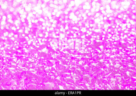 Rosa glitzernde Textur, Weihnachten, Party horizontale Hintergrund. Stockfoto