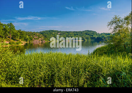 Italien Piemont Canavese Francigena Weise die Pistono See Stockfoto