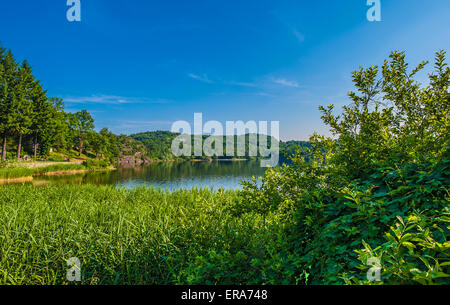 Italien Piemont Canavese Francigena Weise die Pistono See Stockfoto