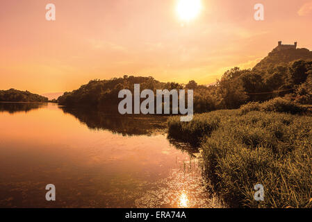 Italien Piemont Canavese Francigena Weise die Pistono See Stockfoto