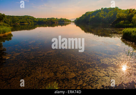 Italien Piemont Canavese Francigena Weise die Pistono See Stockfoto