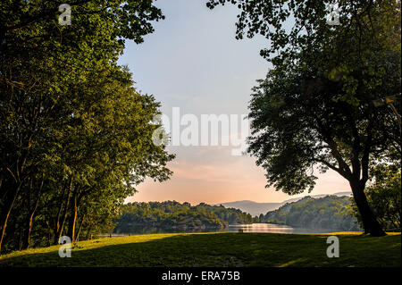 Italien Piemont Canavese Francigena Weise die Pistono See Stockfoto