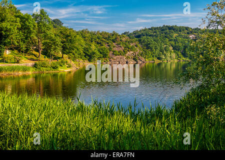 Italien Piemont Canavese Francigena Weise die Pistono See Stockfoto