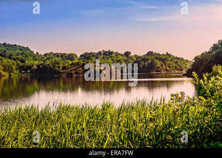 Italien Piemont Canavese Francigena Weise die Pistono See Stockfoto