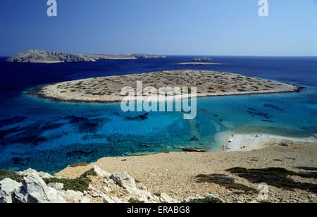 Koutsomiti Inseln in der Nähe der Insel Astypalea, Dodekanesische Inseln, Griechenland Stockfoto