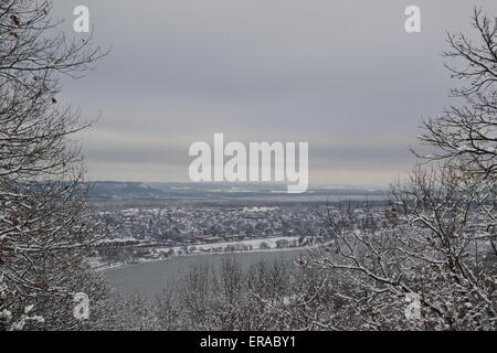 Winter in Winona, Minnesota Stockfoto