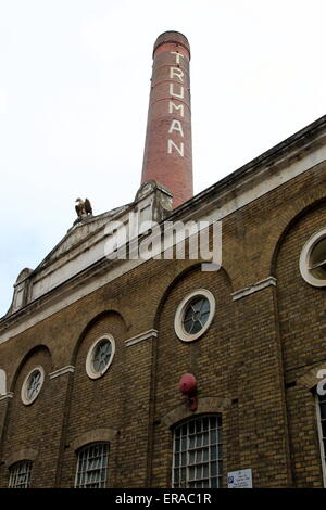 Der alte Truman Brauerei Gallery in East London. Stockfoto