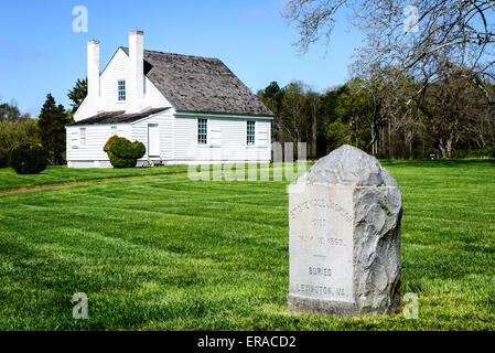 Stonewall Jackson Shrine, Chandler Plantage, Guinea Station, Woodford, Virginia Stockfoto