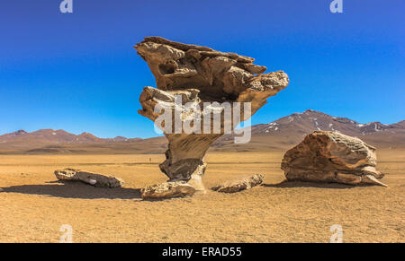 Arbol de Piedra - Felslandschaft in den Anden Stockfoto