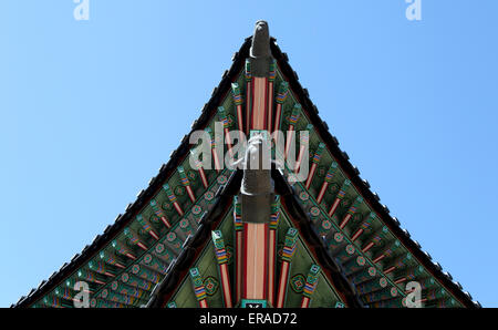 Detail der Changdeokgung Palast in Seoul, Südkorea Stockfoto