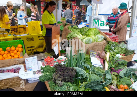 Geschmack von Manly Essen, Wein und Nachhaltigkeit Festival in seinem 29. Jahr auf Manly Beach und Corso, Sydney, Australien Stockfoto