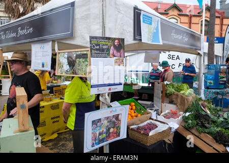 Manly Nachhaltigkeit, Essen und Wein Festival im 29. Jahr am Manly Beach und Corso, Sydney, Australien Stockfoto