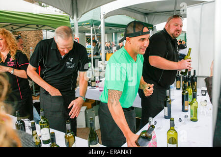 Geschmack von Manly Essen, Wein und Nachhaltigkeit Festival in seinem 29. Jahr auf Manly Beach und Corso, Sydney, New South Wales, Australien Stockfoto