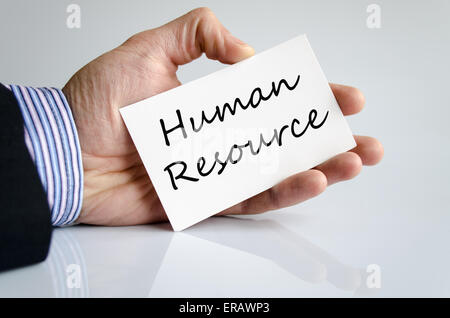 Business Mann Handschrift Human resource Stockfoto