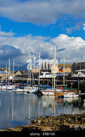 Boote in der Marina, Lossiemouth, Moray, Schottland Stockfoto