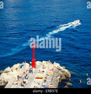 Sommer in Dubrovnik.Tourist genießen und schwimmen. Stockfoto