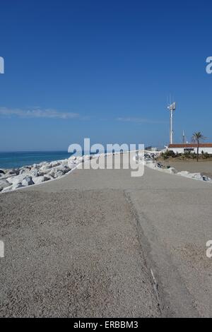 Pier, Puerto Banus, Marbella, Costa Del Sol, Spanien Stockfoto