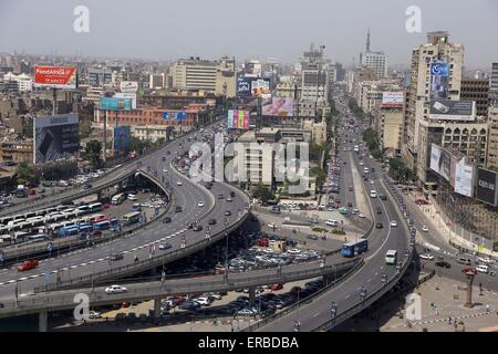 Kairo. 31. Mai 2015. Foto aufgenommen am 31. Mai 2015 zeigt einen Überblick über die Stadt Kairo, Ägypten. © Ahmed Gomaa/Xinhua/Alamy Live-Nachrichten Stockfoto