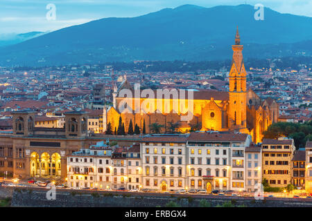 Basilica di Santa Croce in Florenz, Italien Stockfoto