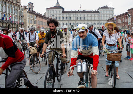 Turin, Italien. 31. Mai 2015. Der Start der zweiten Auflage des "Harridge Run". © Elena Aquila/Pacific Press/Alamy Live-Nachrichten Stockfoto