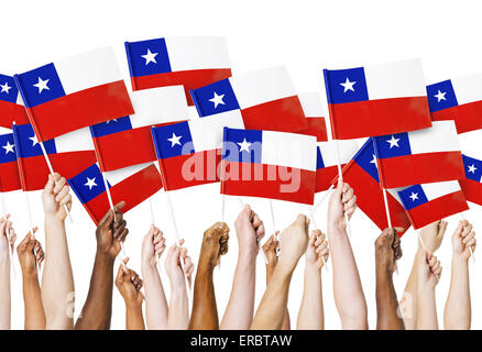 Flagge von Chile Stockfoto