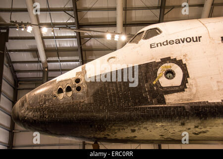Die Nase des Space Shuttle Endeavour, California Science Museum, Los Angeles, Kalifornien. Stockfoto
