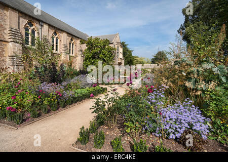 Wells Bishops Palace Gardens, Stadt, Somerset, England UK Stockfoto