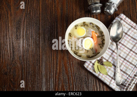 Ryemeal Suppe Stockfoto