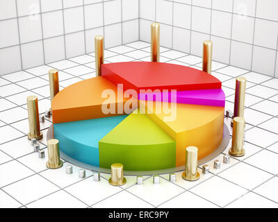 Kreisdiagramm Stockfoto