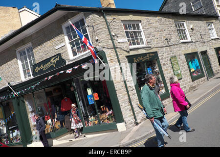 Heu auf Wye Wales im Golesworthy-Shop im Stadtzentrum von Heu UK Stockfoto