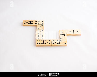 Domino-Spiel Stockfoto