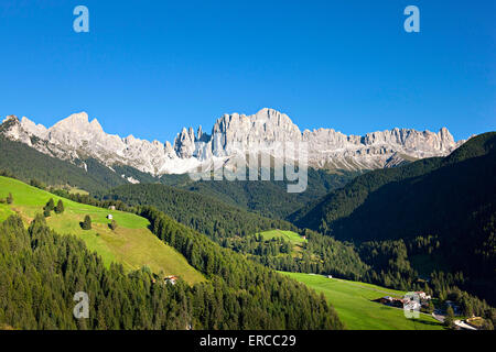 Rose Garden Berggruppe, Stufen, Reifen, Alto Adige, Südtirol, Italien Stockfoto