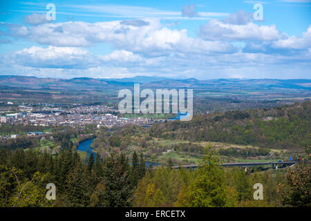 Blick auf die Stadt Perth, Perthshire und Kinross, Schottland. Stockfoto