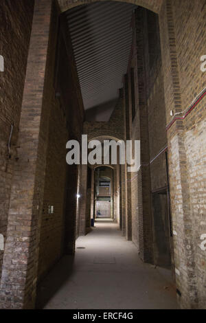 Korridore im Alexandra Palace, historischen London Unterhaltung Veranstaltungsort, Nord-London, England, Vereinigtes Königreich Stockfoto