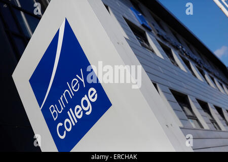 Burnley Sixth Form College Zeichen Logo UK Großbritannien britische Großbritannien Europa Europäische Insel England englische Isle nort Stockfoto