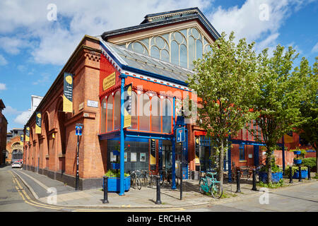 Manchester Craft Centre auf Oak Street Manchester Stadtzentrum Northern Quarter.  Eine viktorianische ehemaligen Fisch und Geflügel-Markt Stockfoto