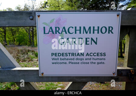 Larachmhor Gärten sind eine wenig bekannte Juwel auf dem Weg zwischen Fort William und Mallaig in Schottland, Großbritannien Stockfoto