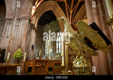 Nantwich ist eine Marktstadt und Zivilgemeinde in Borough of Cheshire East und der Grafschaft Cheshire, England Marienkirche Stockfoto