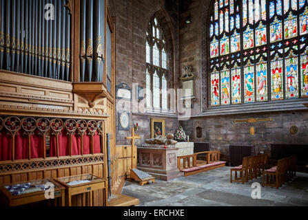 Nantwich ist eine Marktstadt und Zivilgemeinde in Borough of Cheshire East und der Grafschaft Cheshire, England Marienkirche Stockfoto