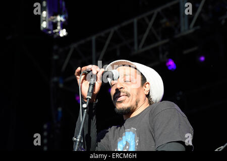 Dreadzone Wychwood Musik festival2015 in Cheltenham Gloucestershire England Band Reggae Funk Stockfoto