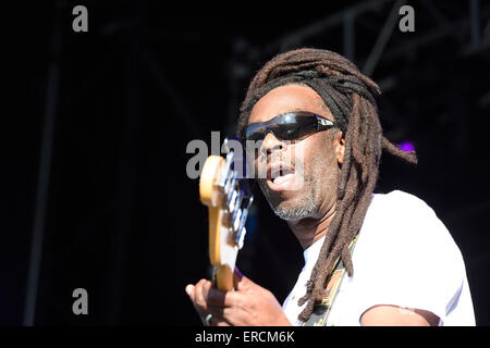 Dreadzone Wychwood Musik festival2015 in Cheltenham Gloucestershire England Band Reggae Funk Stockfoto