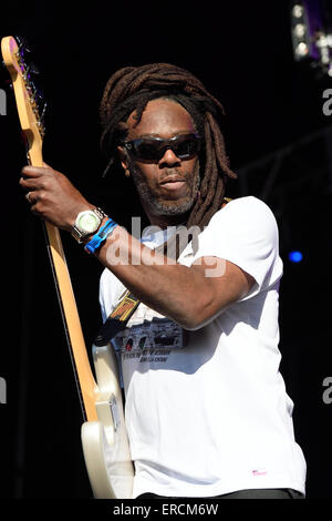 Dreadzone Wychwood Musik festival2015 in Cheltenham Gloucestershire England Band Reggae Funk Stockfoto