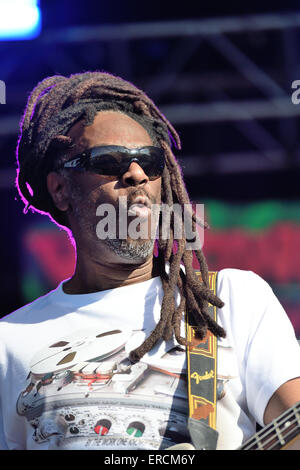 Dreadzone Wychwood Musik festival2015 in Cheltenham Gloucestershire England Band Reggae Funk Stockfoto